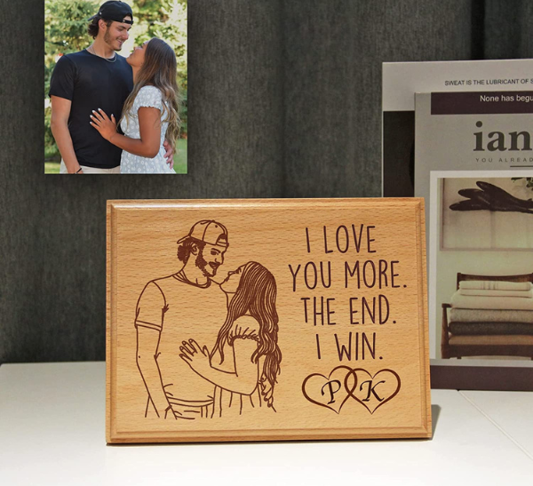 Christmas Gifts for Boyfriend, Personalized Christmas Gift for Him,  Christmas Presents for Boyfriend, Light up Message Box 