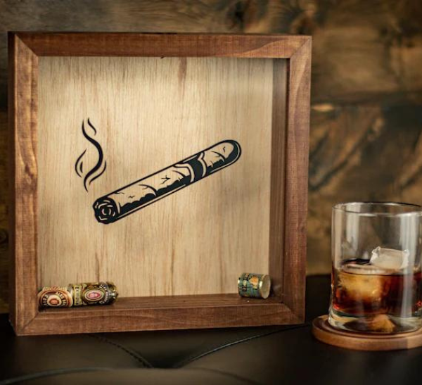 Galiner Cigar Travel Humidor Case Cedar Tray Holder Golf Cigars Humidity  Holder