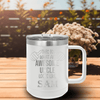 White Uncle Mug Shaped Tumbler With Awesome Uncle Looks Like Design