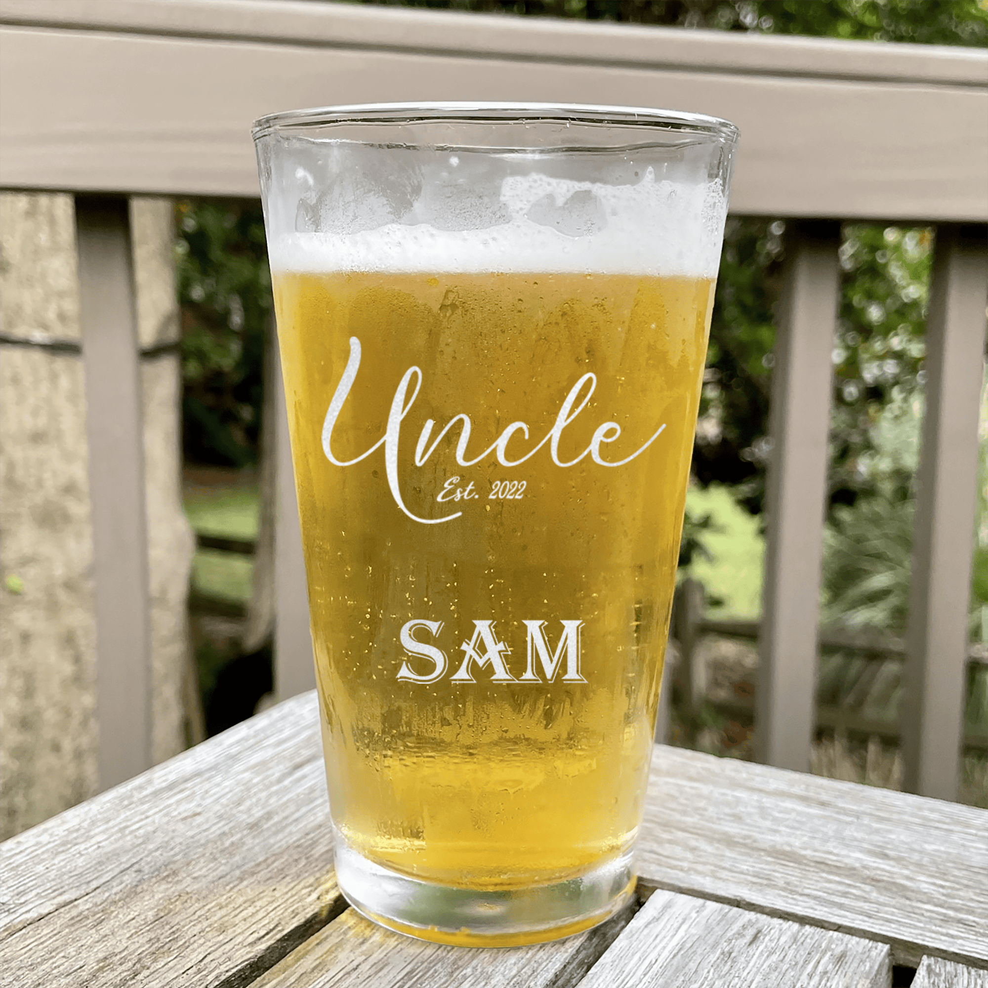 Establish Uncle Pint Glass