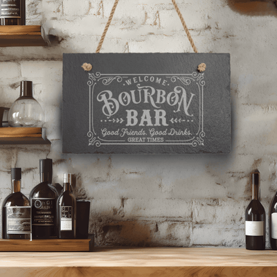 Bourbon Bar Slate Wall Decor