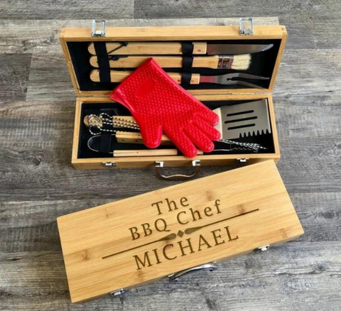 Personalized Chef Gift Set for Him - Groovy Guy Gifts