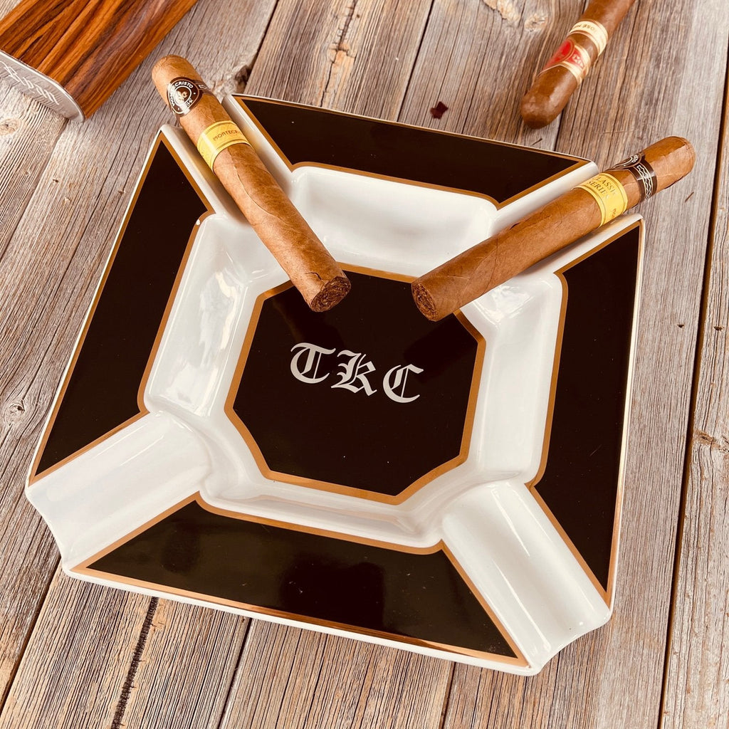 Luxury cigar ashtray with personalized design