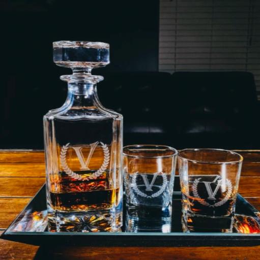 Buy Whiskey Decanter Set Whiskey Glasses Set Personalized Decanter Set  Whiskey Set Whiskey Glasses Mens Gift Gift for Him Father's Day Gift Online  in India 