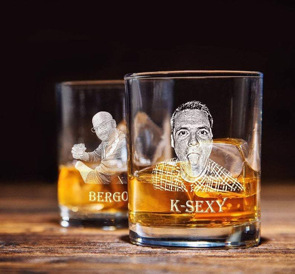 Custom Printed Rocks Glasses - retailer Personalized Whiskey Glasses - Adult Birthday Glassware - Retirement Party Celebration Glassware - 24pcs