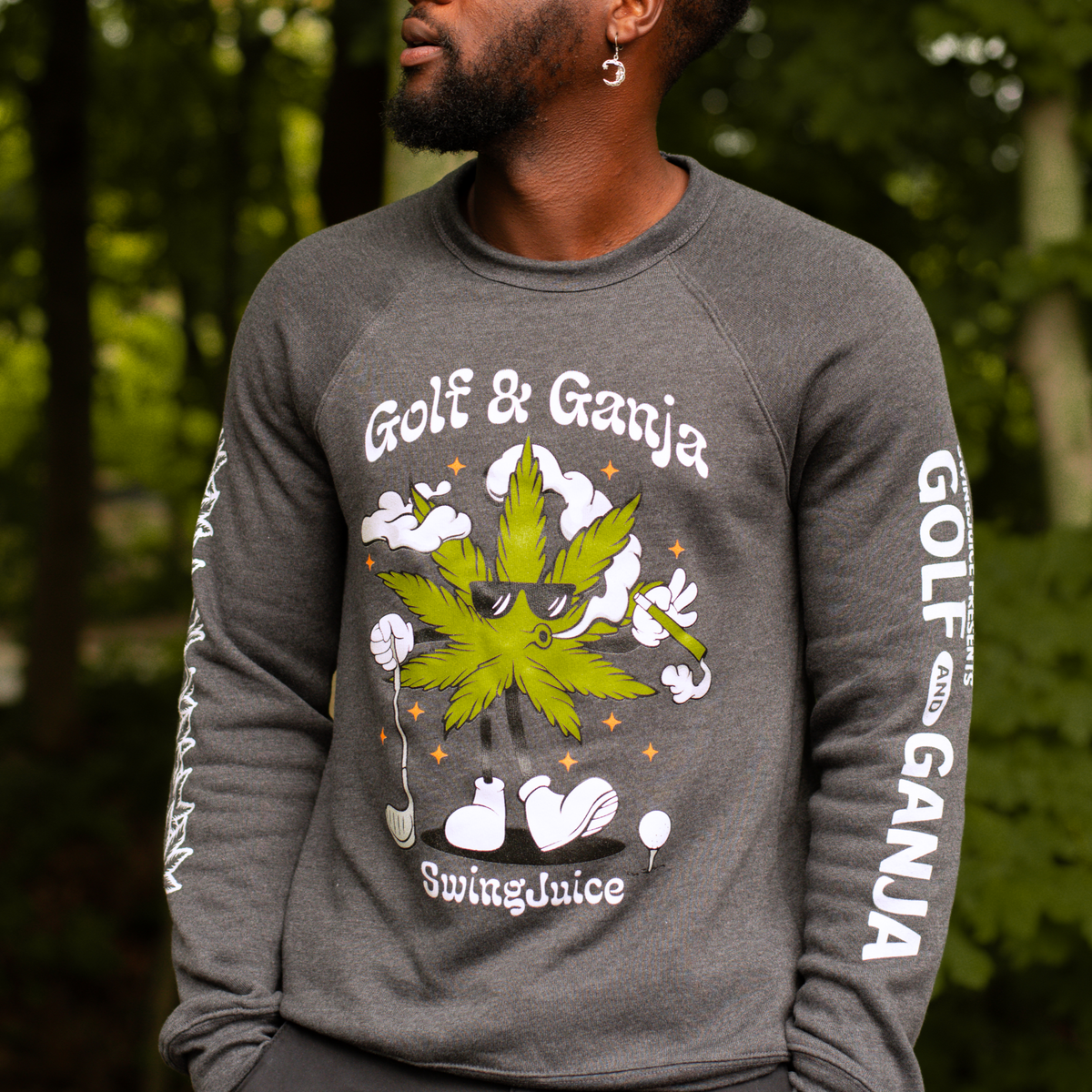 Golf &amp; Ganja Multi Unisex Sweatshirt