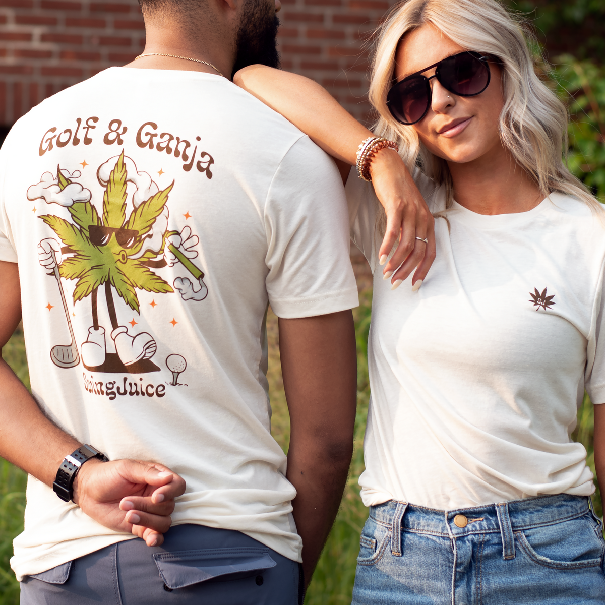 Golf &amp; Ganja Multi Unisex T-Shirt