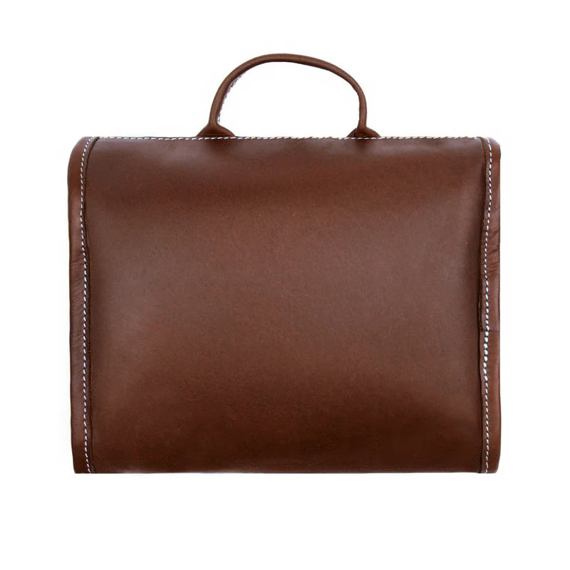 Leather Hanging Wash Bag