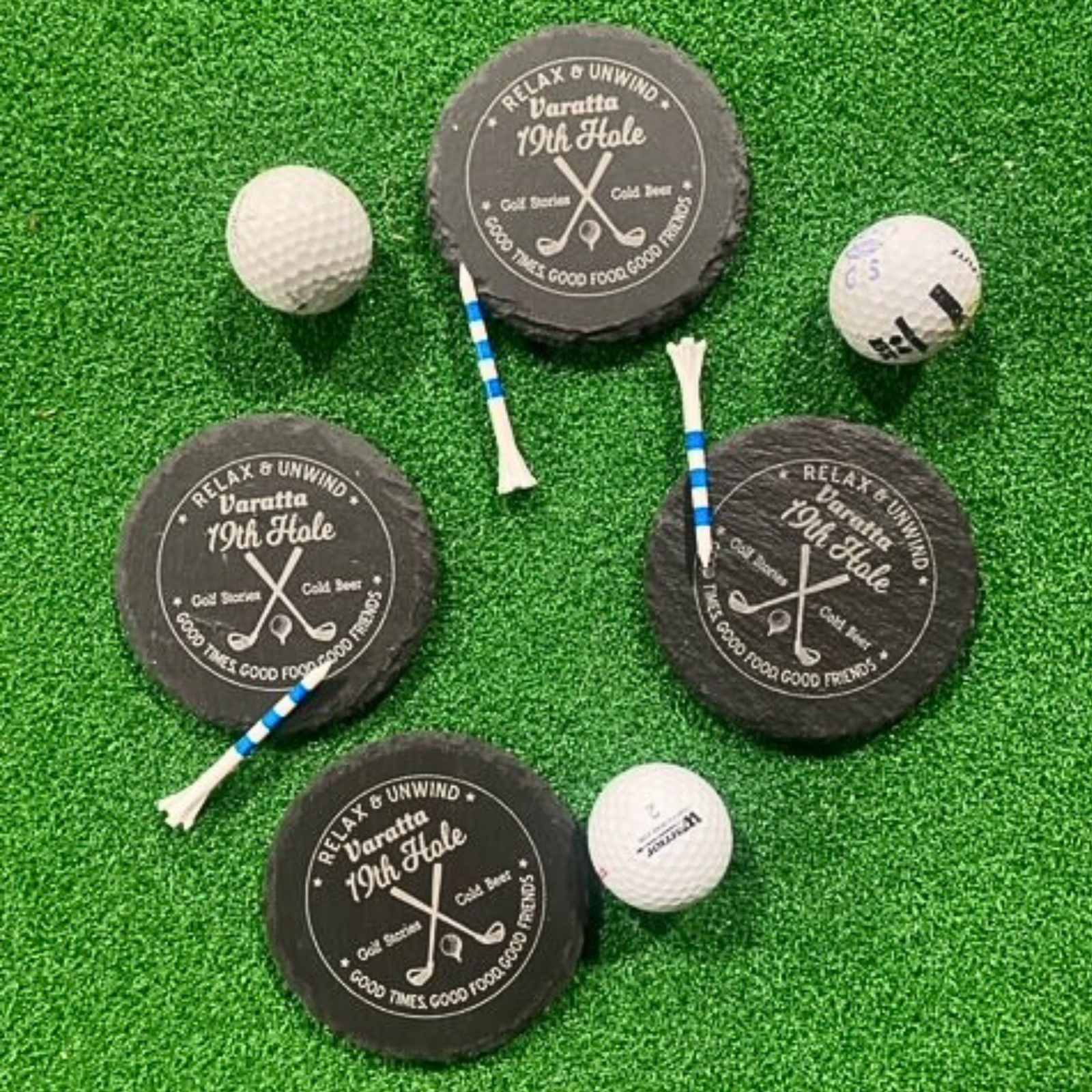 19th Hole Coaster - Set of 4