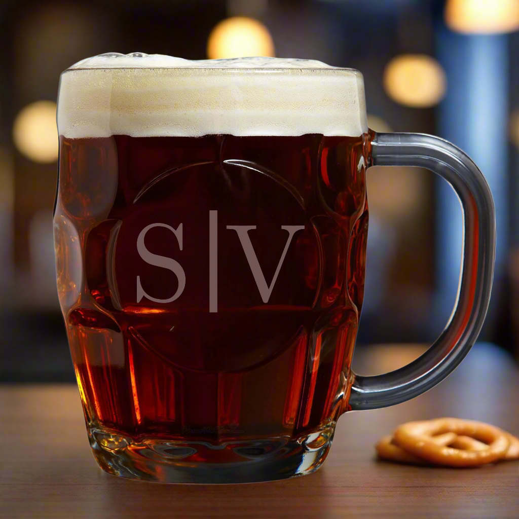 Engraved Dimple Beer Mug