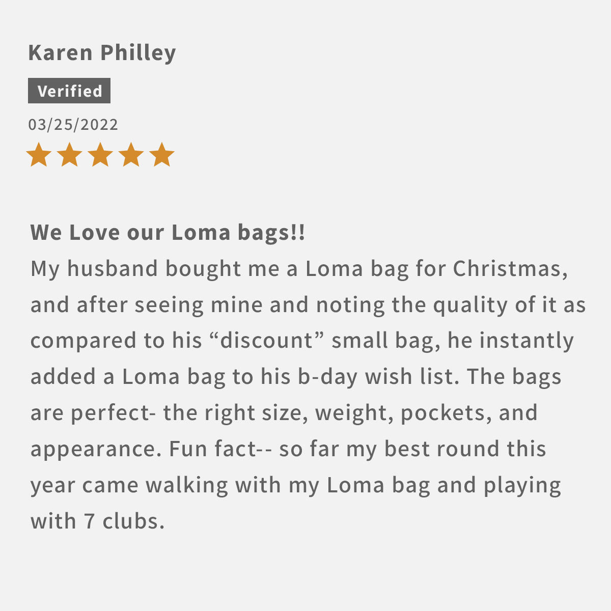 THE LOMA | Yourmyboy Blue Par 3 Bag