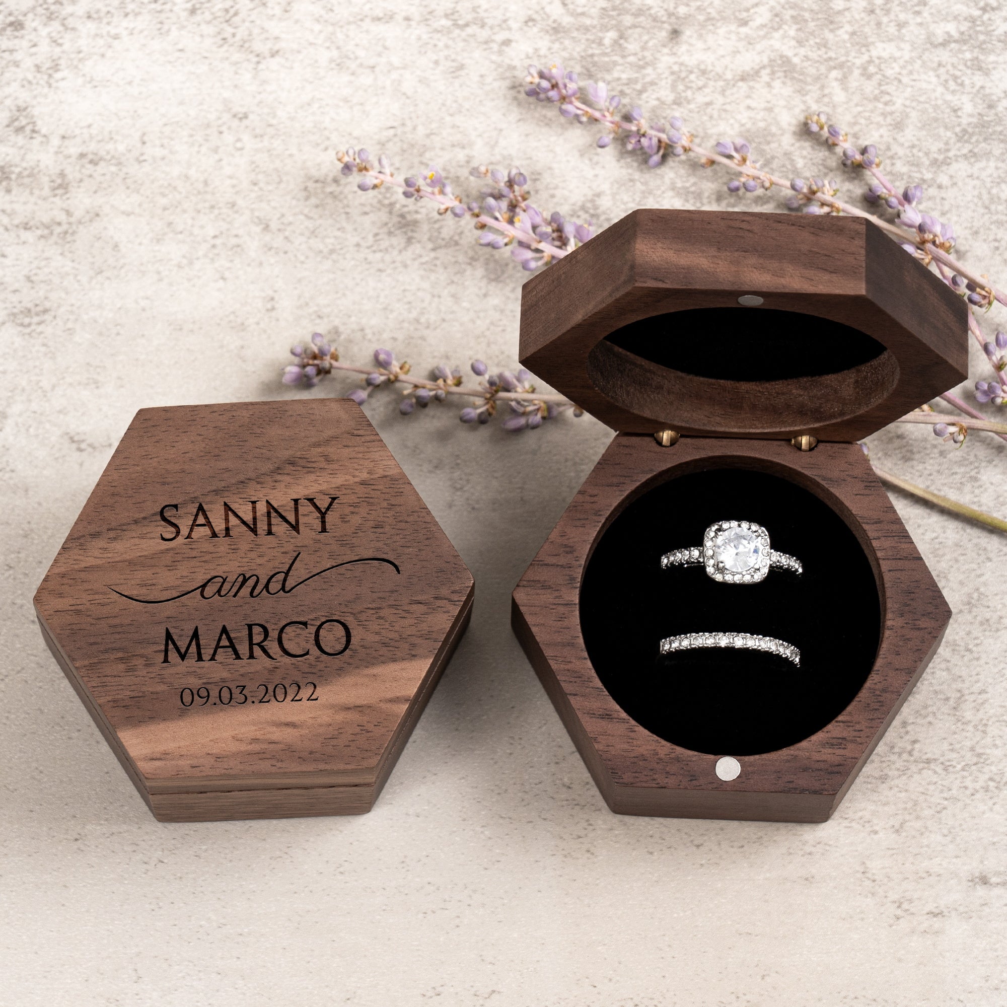 Harmony Hexagon Ring Box