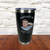 Personalized custom photo tumbler with cartoon image and text