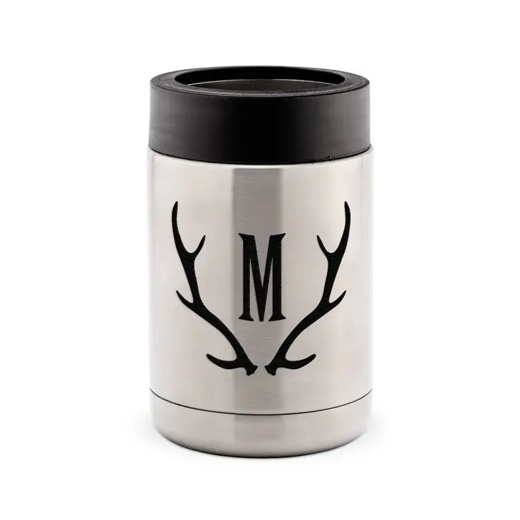 Initial Antler Koozie