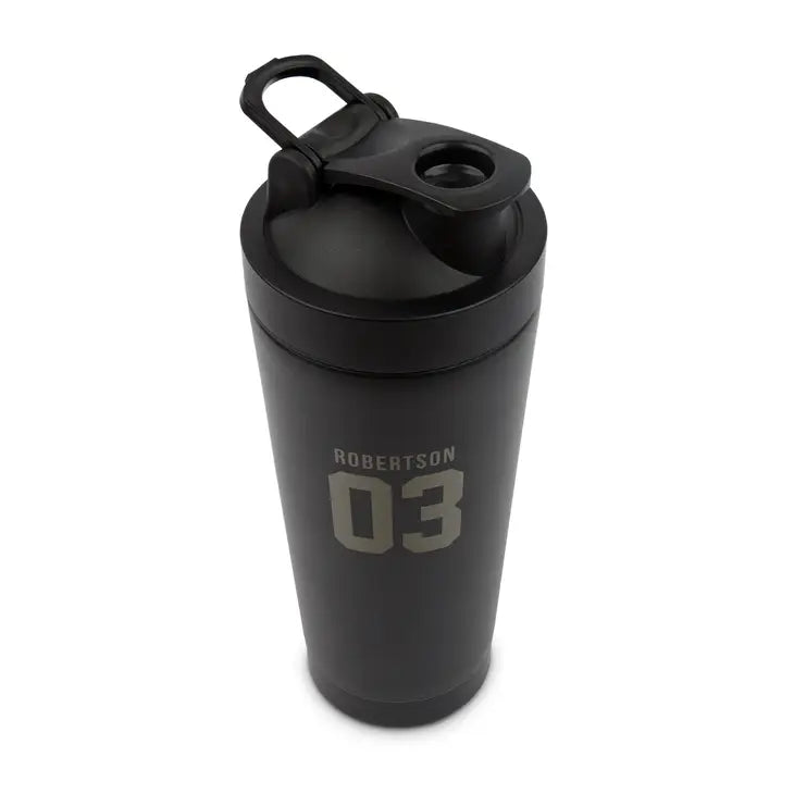 Custom Stainless Steel Insulated Protein Shaker with Screw Lid