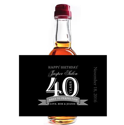 Aged To Perfection Mini Liquor Label