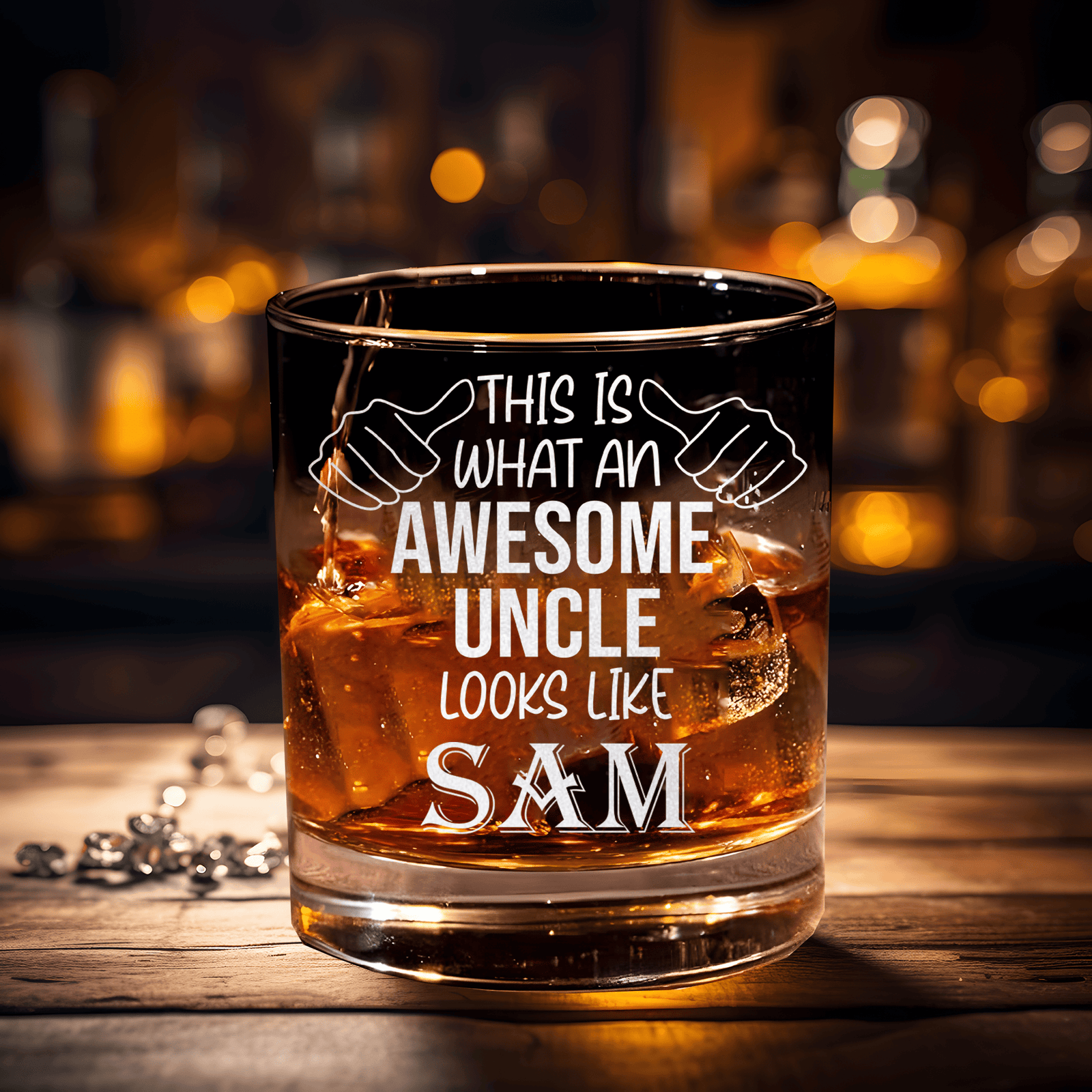 Awesome Uncle Looks Like Whiskey Glass