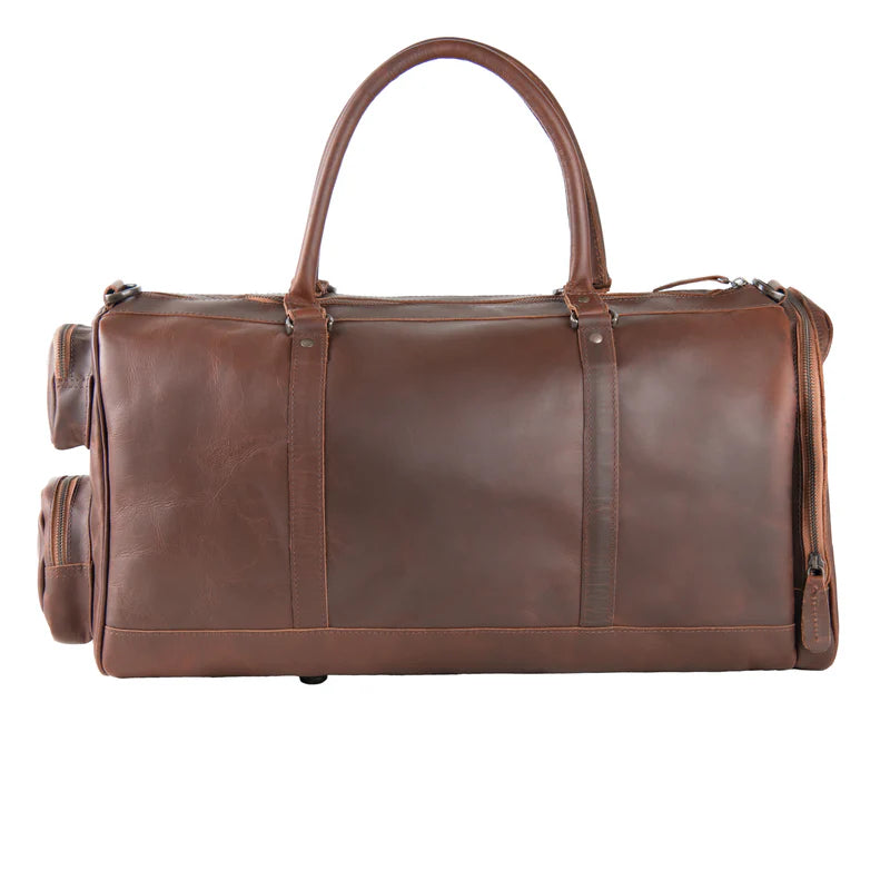 Monogrammed Luxury Leather Duffle Bag