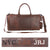 Monogrammed Luxury Leather Duffle Bag