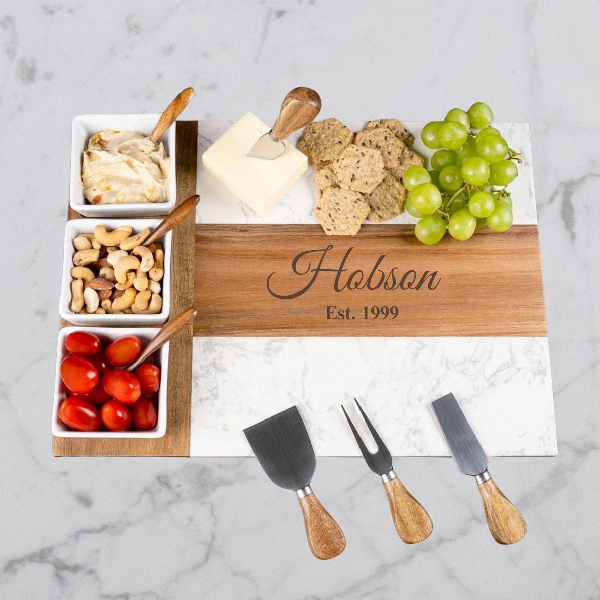 Personalized Marble Entertaining Board