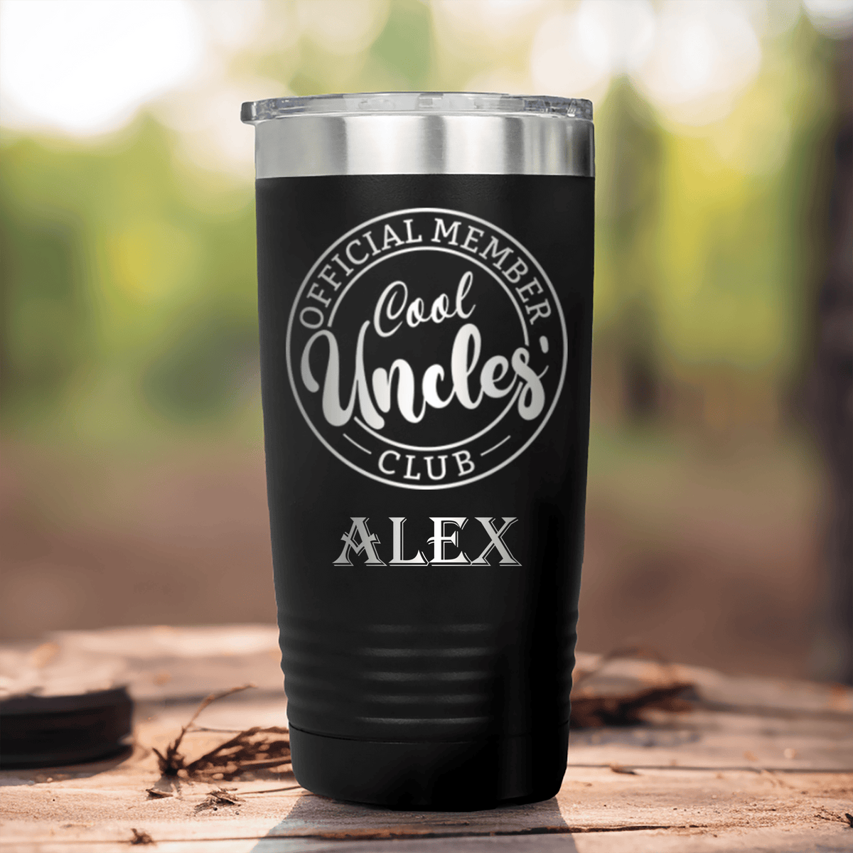 Black Uncle Tumbler With Cool Uncles Club Design