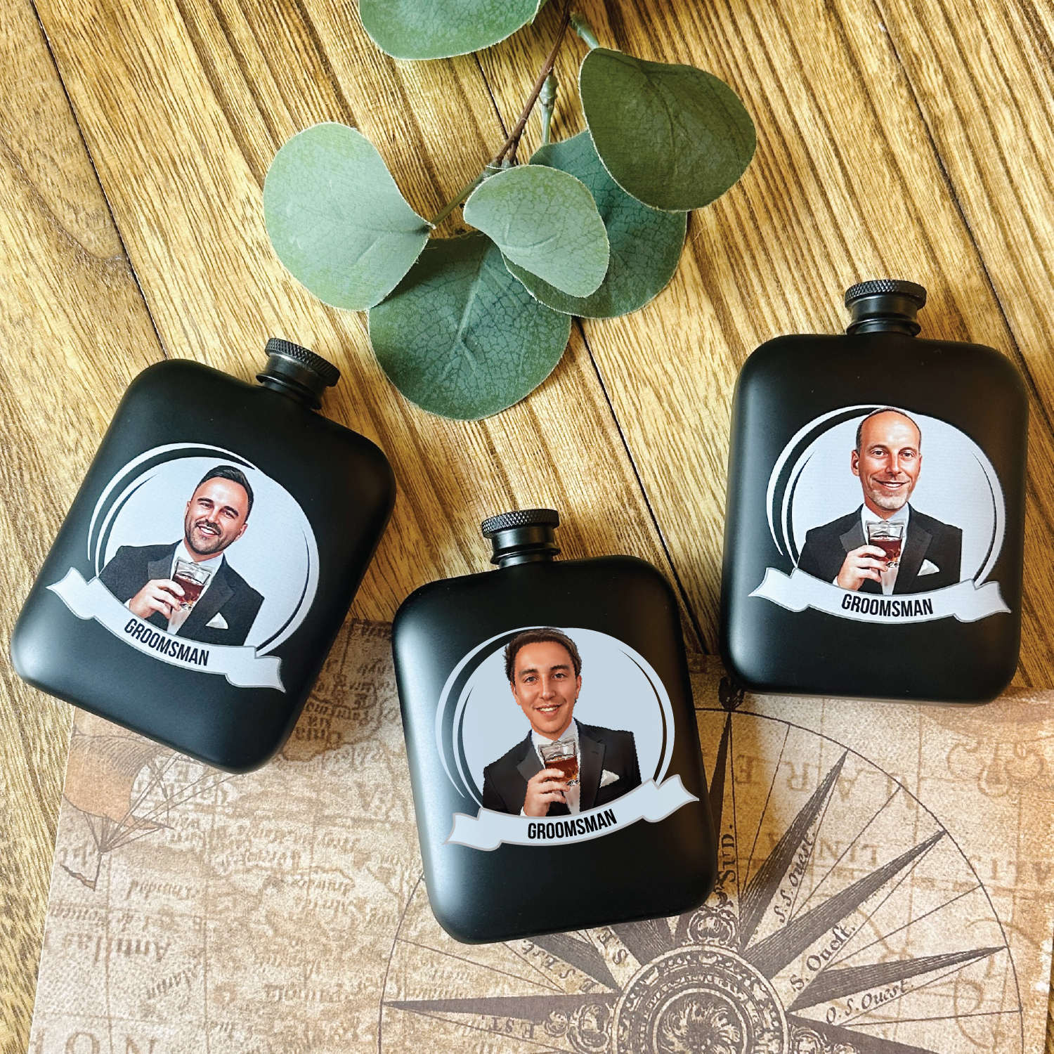 Groomsmen Grins Flask