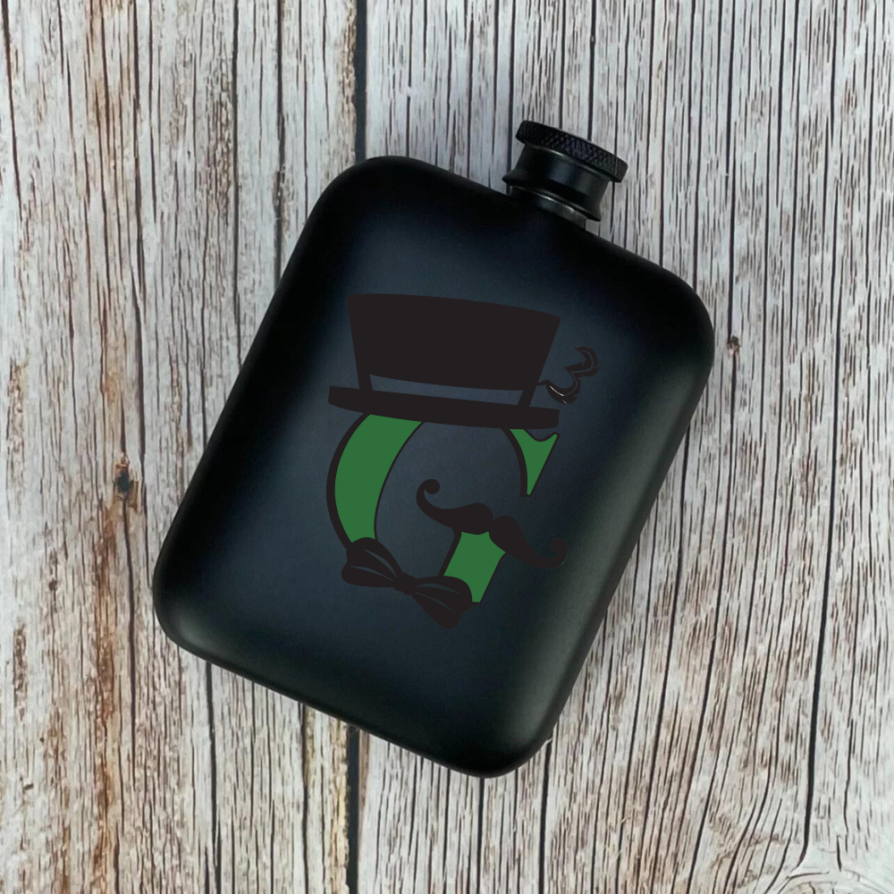 Custom Color Logo Pocket Flask