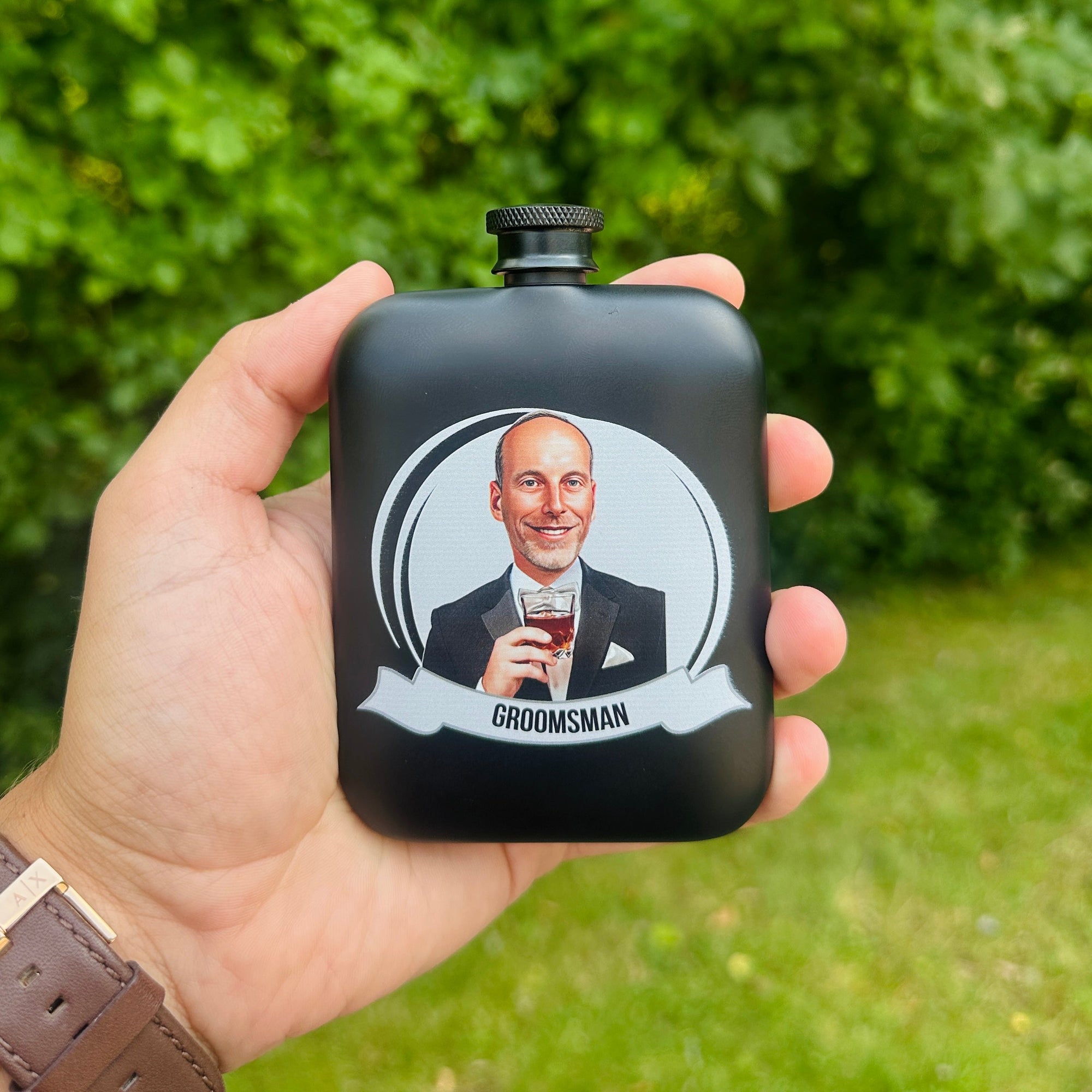 Groomsmen Grins Flask