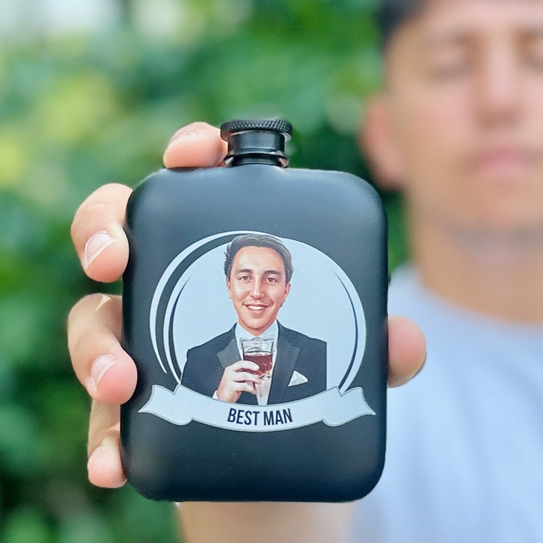 Groomsmen Grins Flask