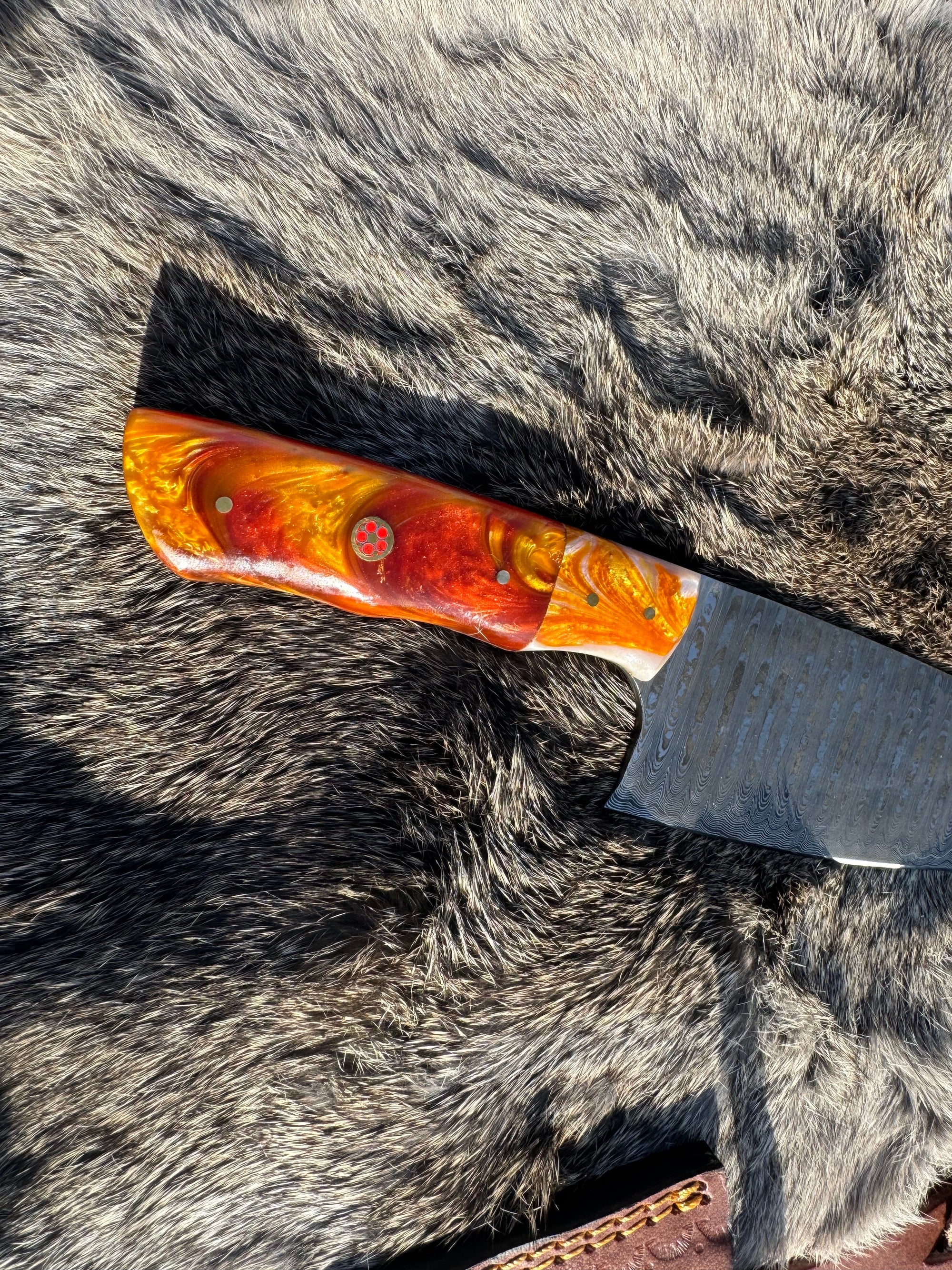 Damascus Steel Custom Chef Knife TK-043