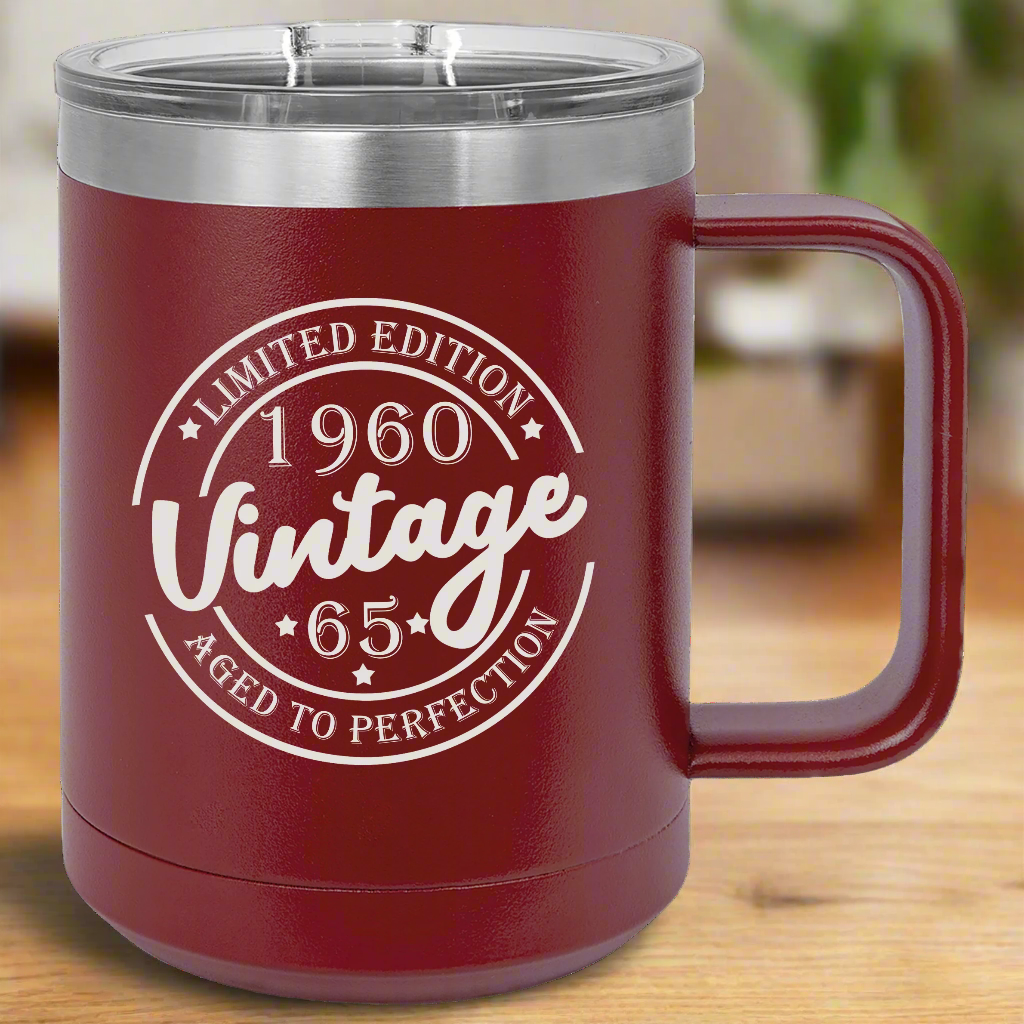 Vintage Birthday Coffee Tumbler