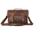 Personalized Vintage Brown Satchel