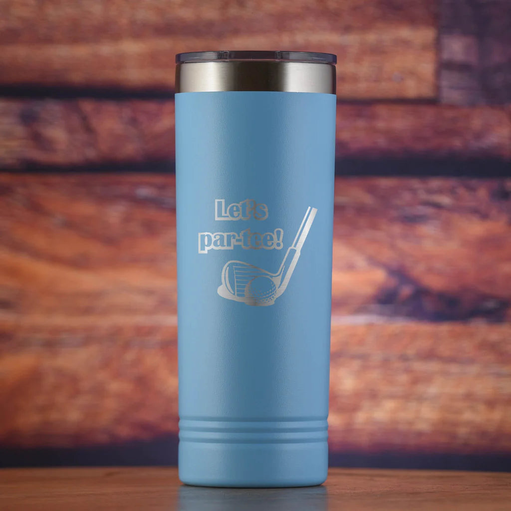 Let's Par Tee Golf Skinny Tumbler