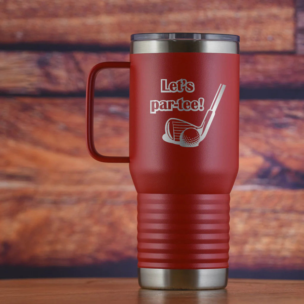 Let's Par-Tee Golf Travel Tumbler