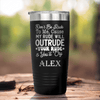 Black Funny Tumbler With My Rude Outrudes You Design