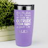 Light Purple Funny Tumbler With My Rude Outrudes You Design