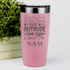 Salmon Funny Tumbler With My Rude Outrudes You Design