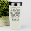 White Funny Tumbler With My Rude Outrudes You Design
