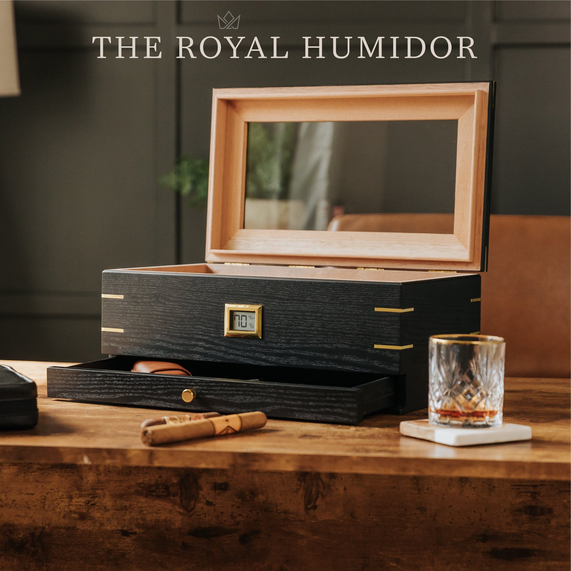 Royal Glass Top Humidor