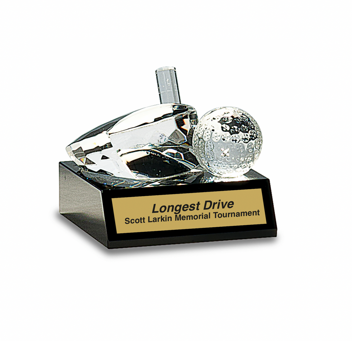 Crystal Golf Tournament Trophy