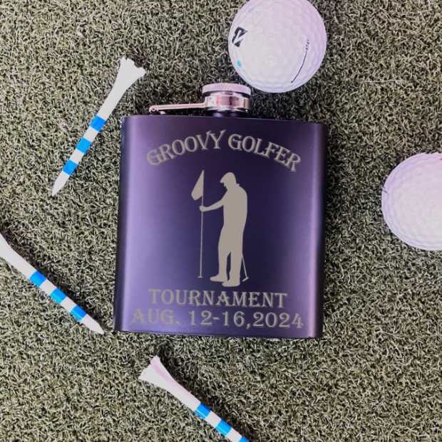 Fun Personalized Golf Bag Flask