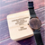 Elegant custom wood watch with personalized engraving for men