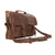 Personalized Vintage Brown Satchel