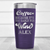 Purple Funny Tumbler With Too Early For Wine Design