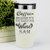 White Funny Tumbler With Too Early For Wine Design