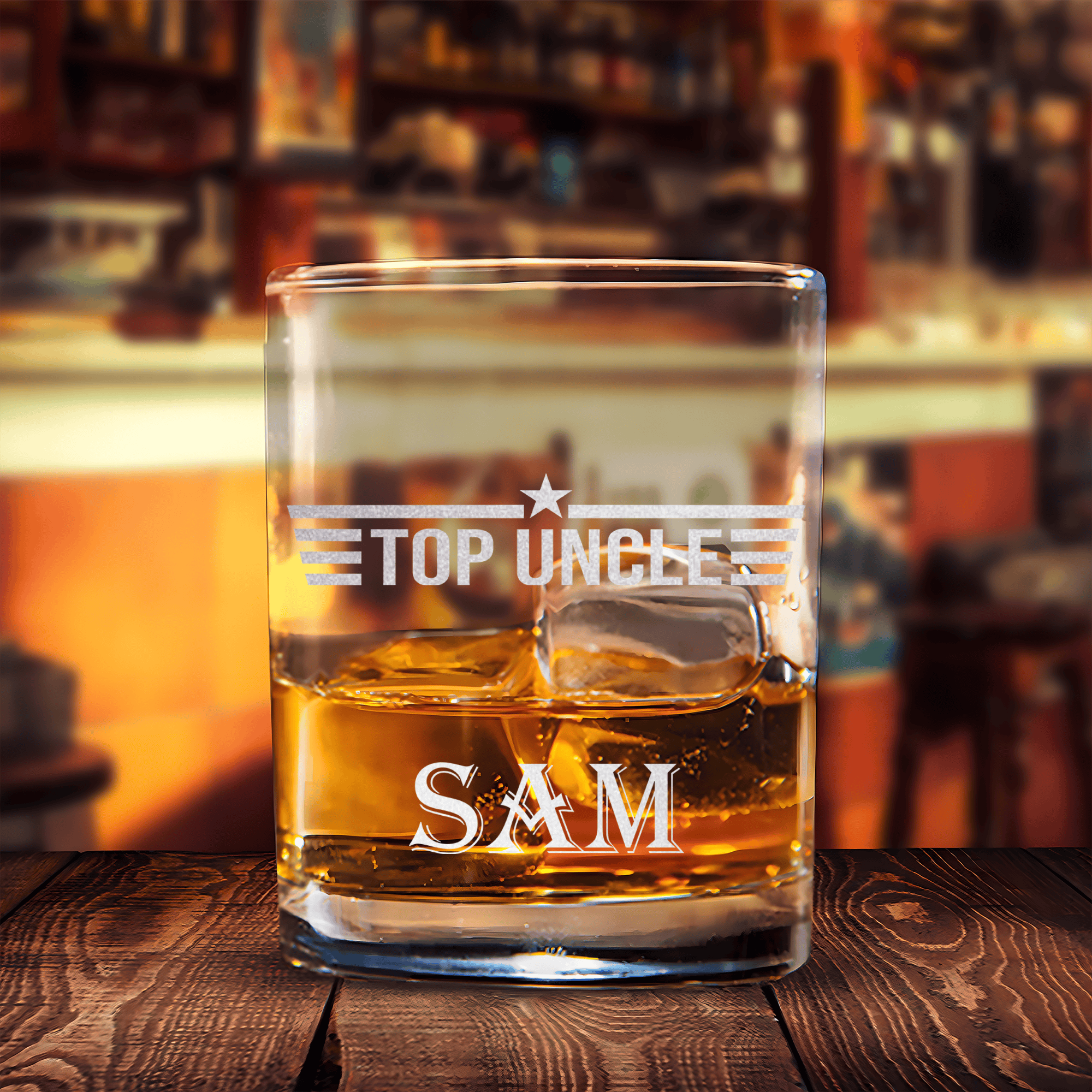 Top Uncle Whiskey Glass