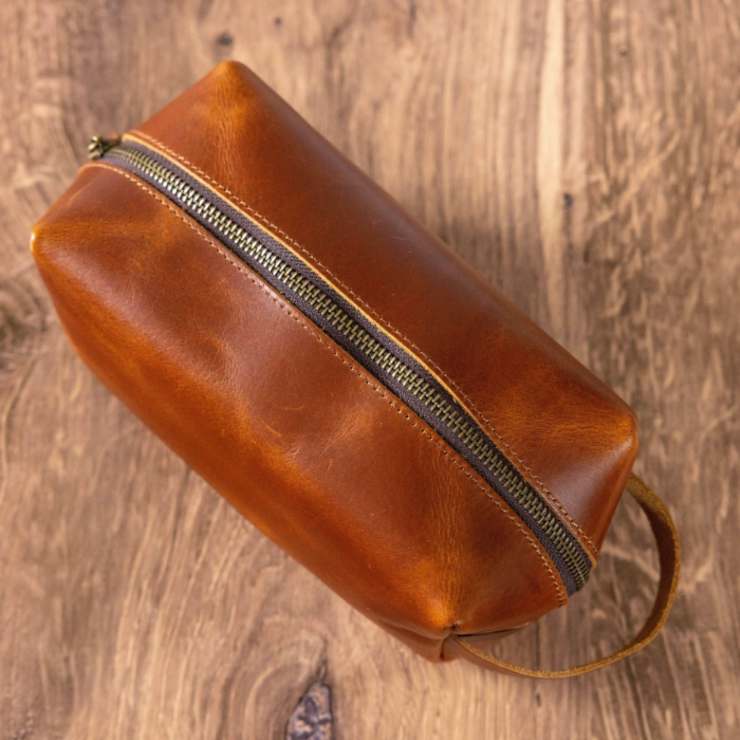 Leather Toiletry Bag