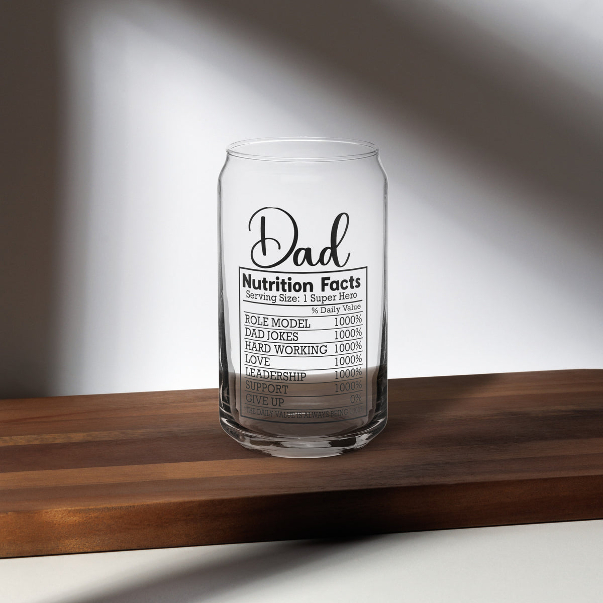 Dad&#39;s Nutritional Beer Glass