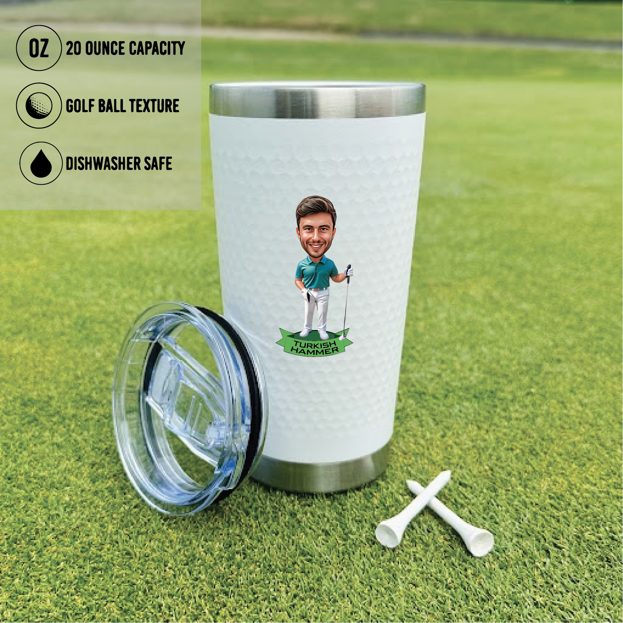 Cartoon Golf Tumbler