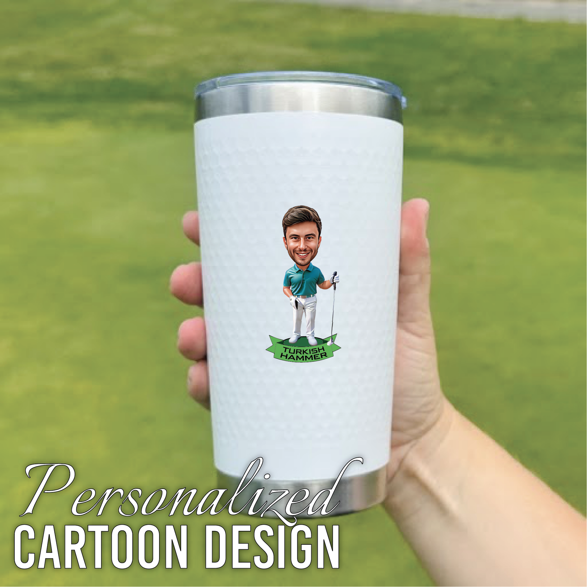 Cartoon Golf Tumbler